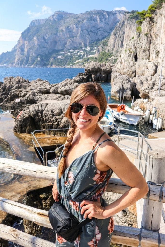 Posing in Capri