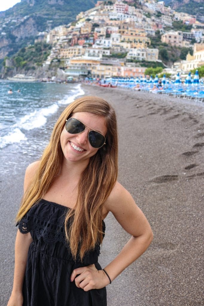 Photo of me posing in front of Positano