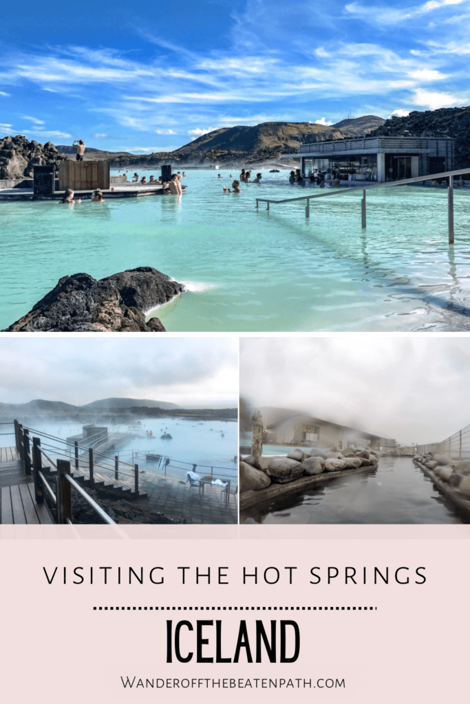 Collage of panoramic photos from the Iceland Hot Springs.