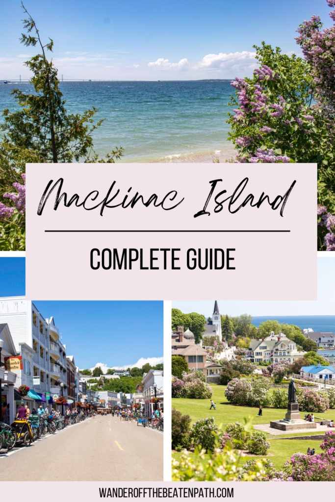 Collage of photos overlooking Mackinac Island. Click here for a quick guide to Mackinac Island