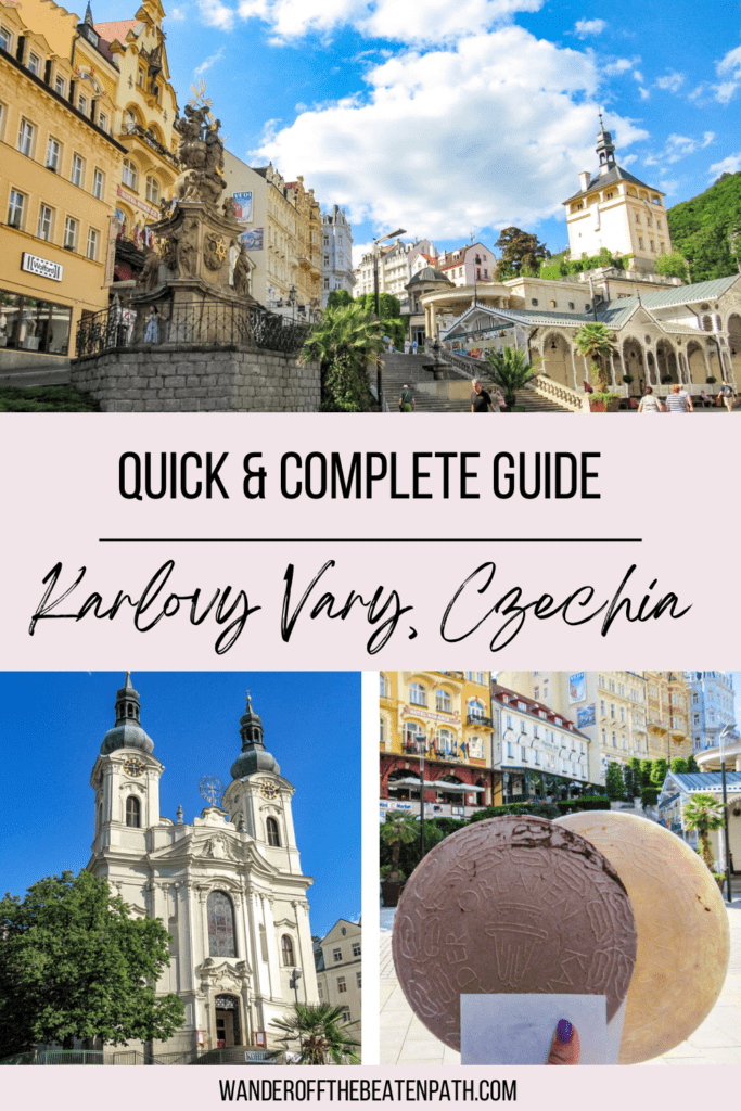 Collage of photos from Karlovy Vary Czechia