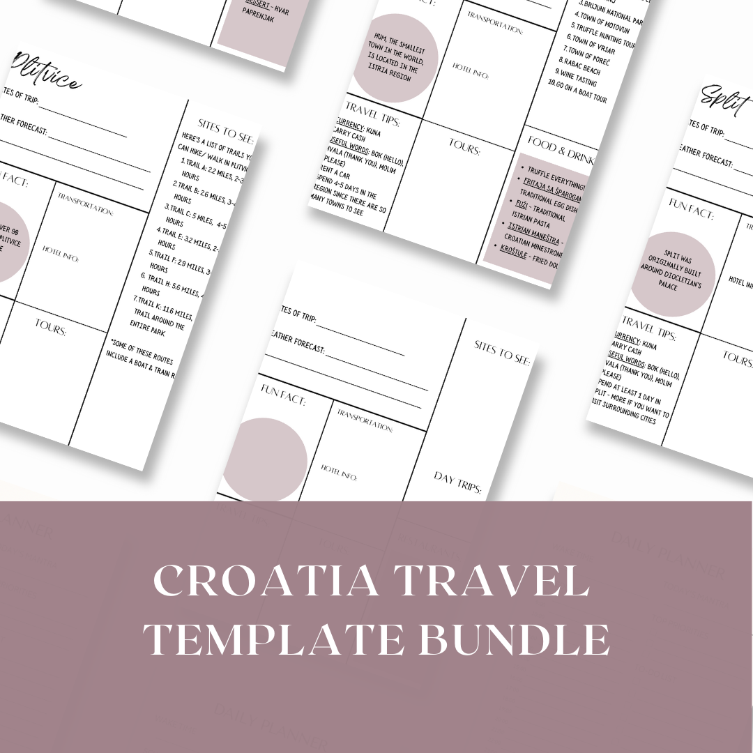 Collage of Croatia Travel Planners