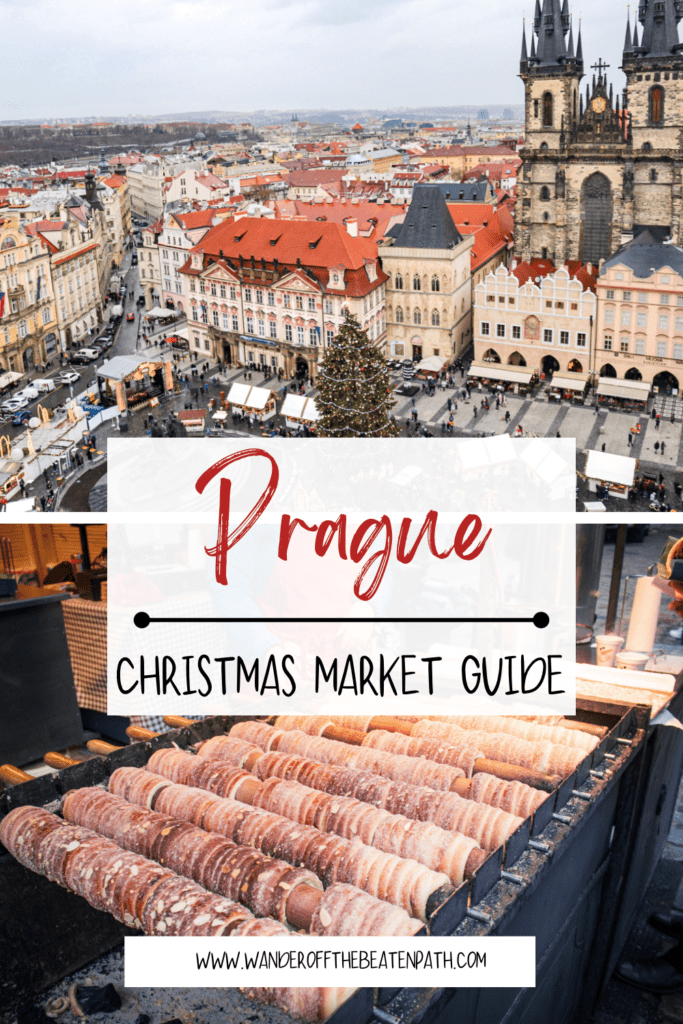 View of the Christmas Market in Prague. Click here for a full guide to the market in Prague.