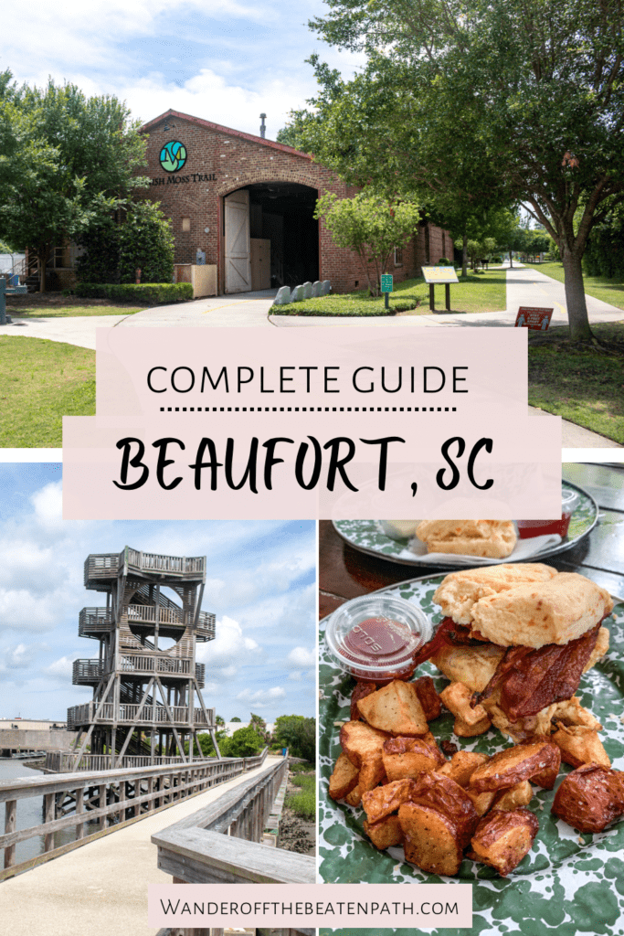 Collage of photos of Beaufort, South Carolina