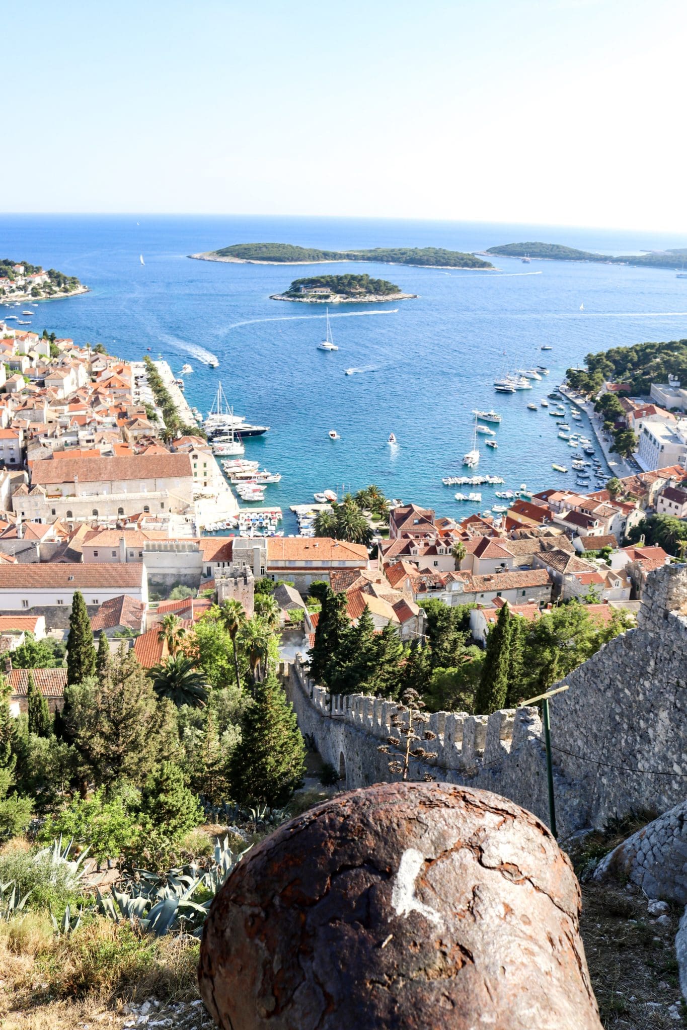 View overlooking Hvar, Croatia