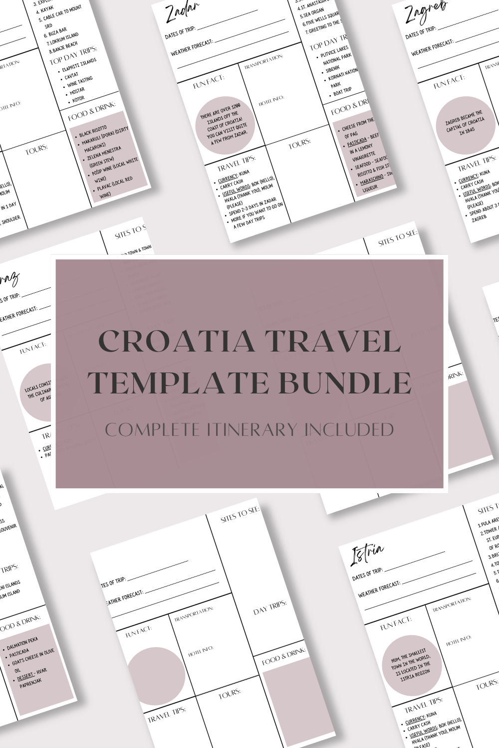 Collage of Mauve Croatia Travel Planners