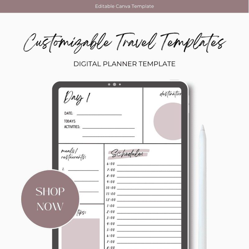 Travel Planner Templates – Wander Off The Beaten Path