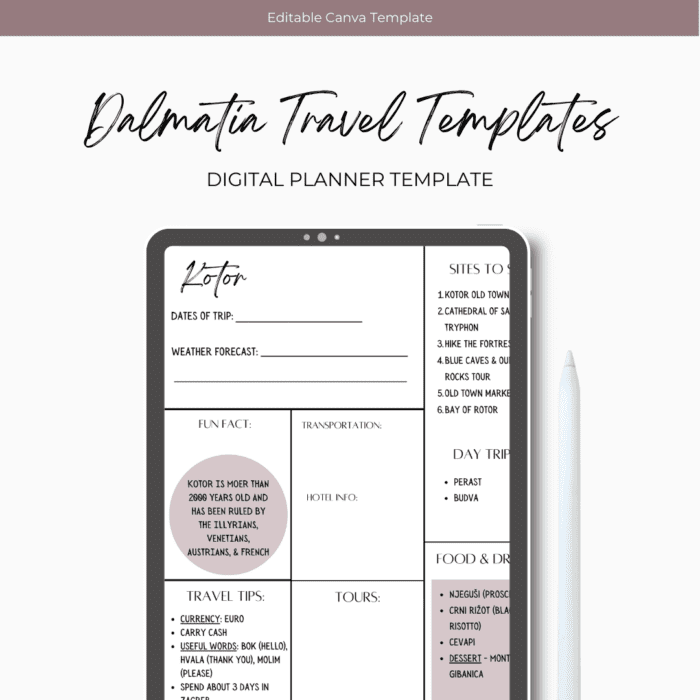 Dalmatian Coast Travel Planners on iPad