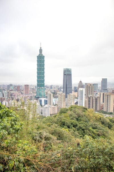 View of Taipei 101 from Elephant Mountain