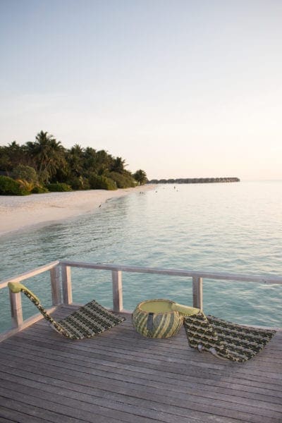 View overlooking the lagoon at Velassaru