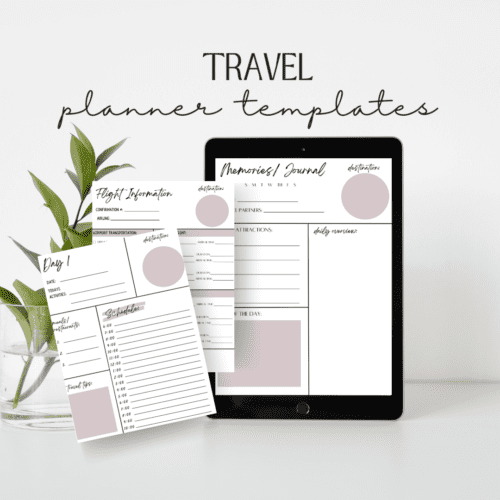 Travel Planner Templates – Wander Off The Beaten Path