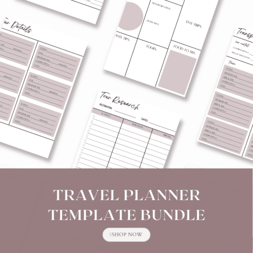 Travel Planner Template Bundle
