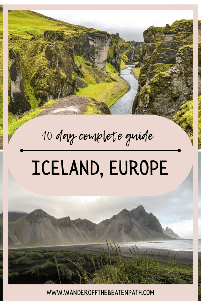 Scenic shots from Iceland of Fjaðrárgljúfur Canyon and Stokness