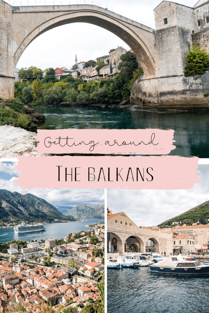 Collage of photos from the Balkans. Click here for a quick guide to traveling around the Balkans