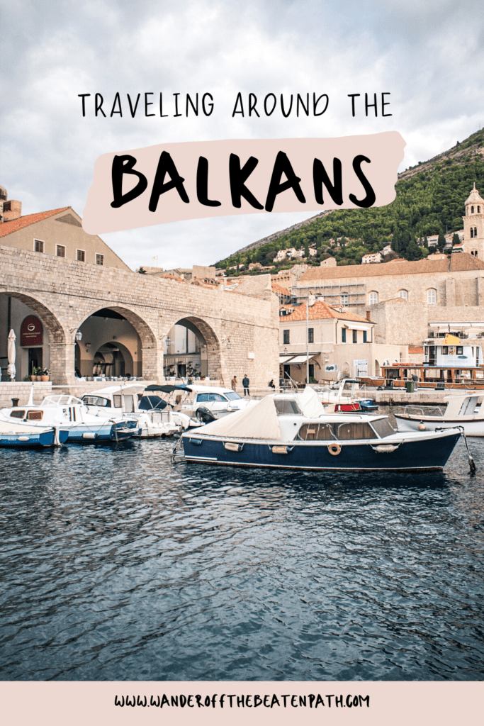 Collage of photos from the Balkans. Click here for a quick guide to traveling around the Balkans