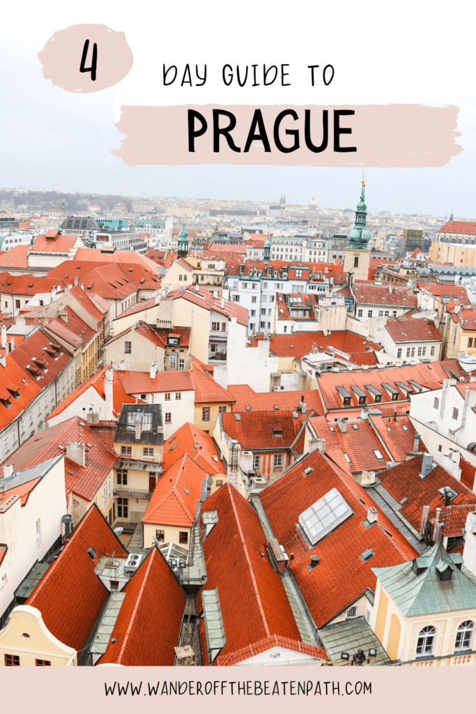 Photo overlooking Old Town Prague. Click here for a 4 day guide to the city.