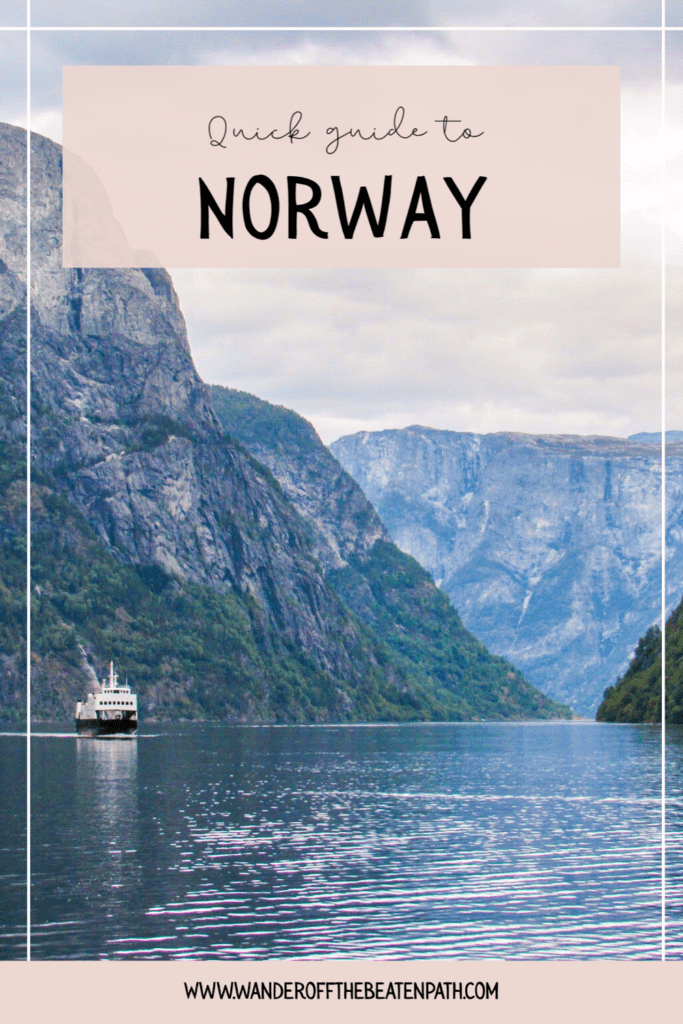 The Fjords of Norway. Click here for a 4 day guide to Norway.