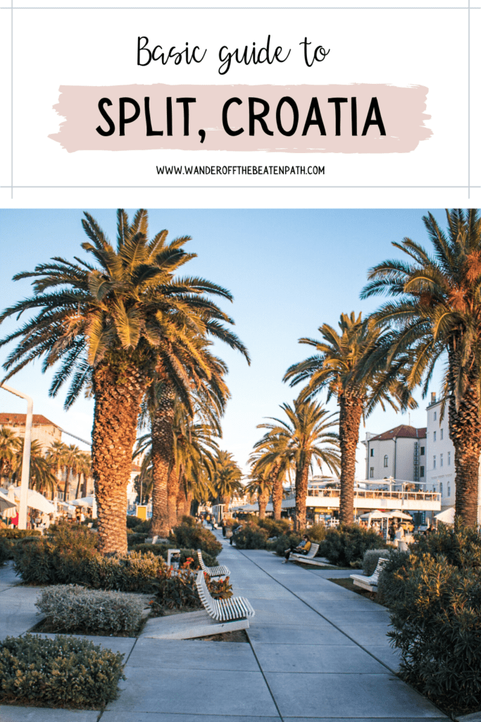 Photo of the promenade in Split. Click here for a complete guide to Split Croatia