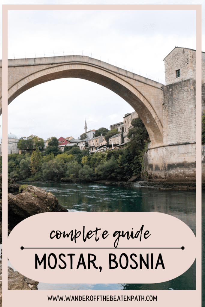 Photo of the Old Bridge in Mostar. Click here for a quick guide to everything you need to see in Mostar