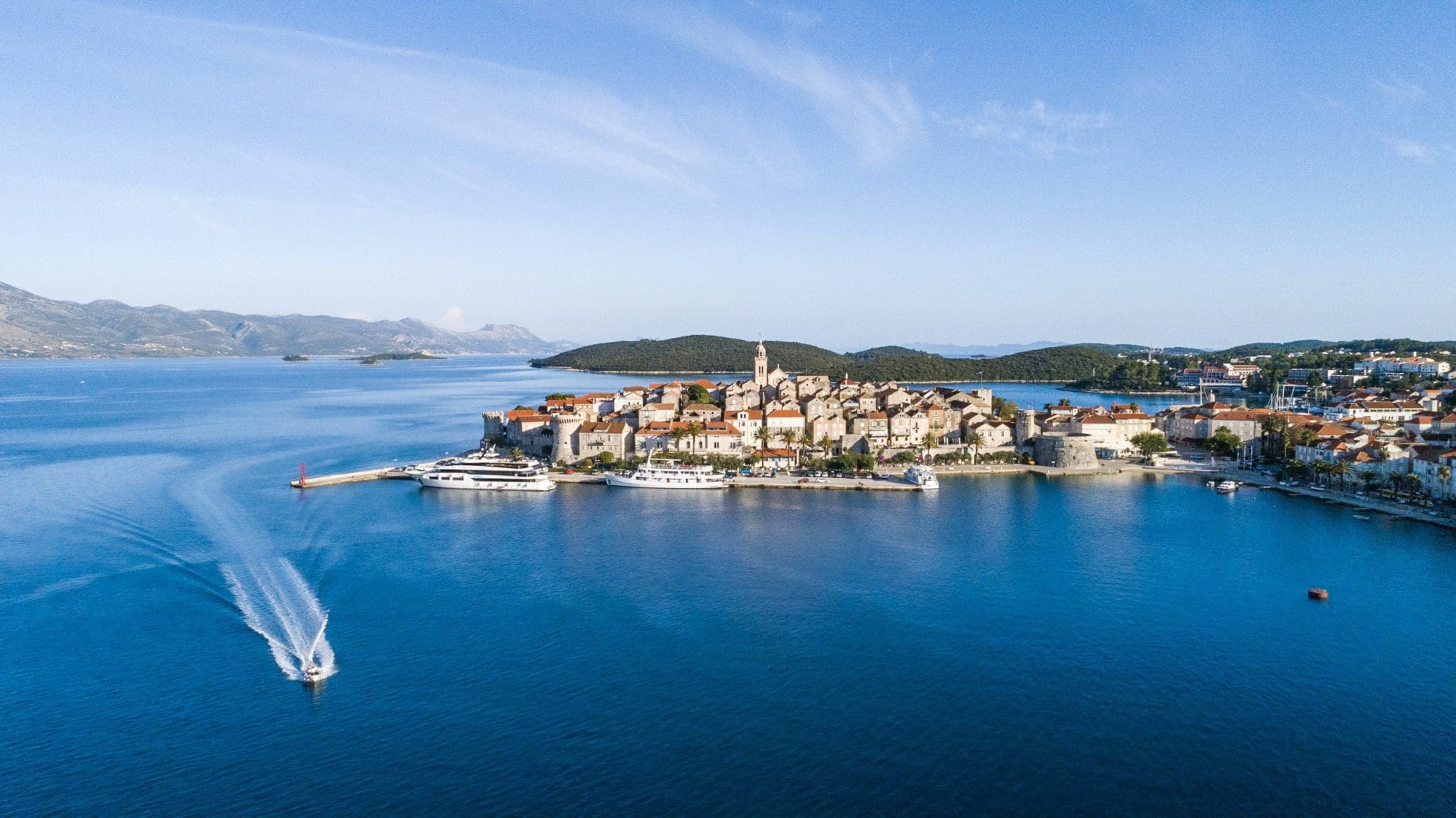 View of Korcula Island, Croatia