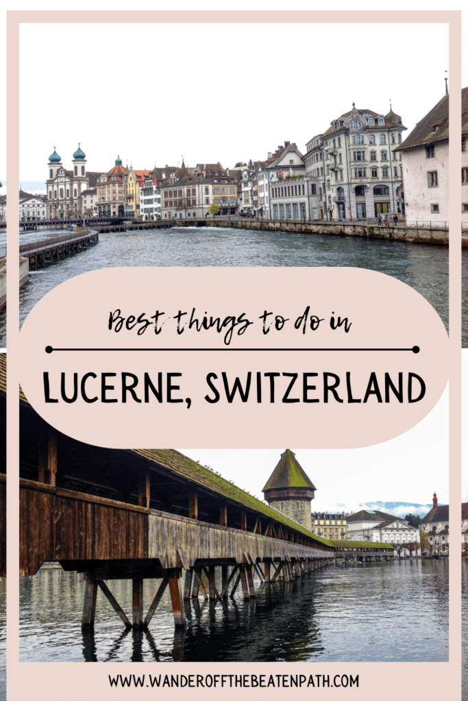 Panoramic photos of downtown Lucerne, Switzerland