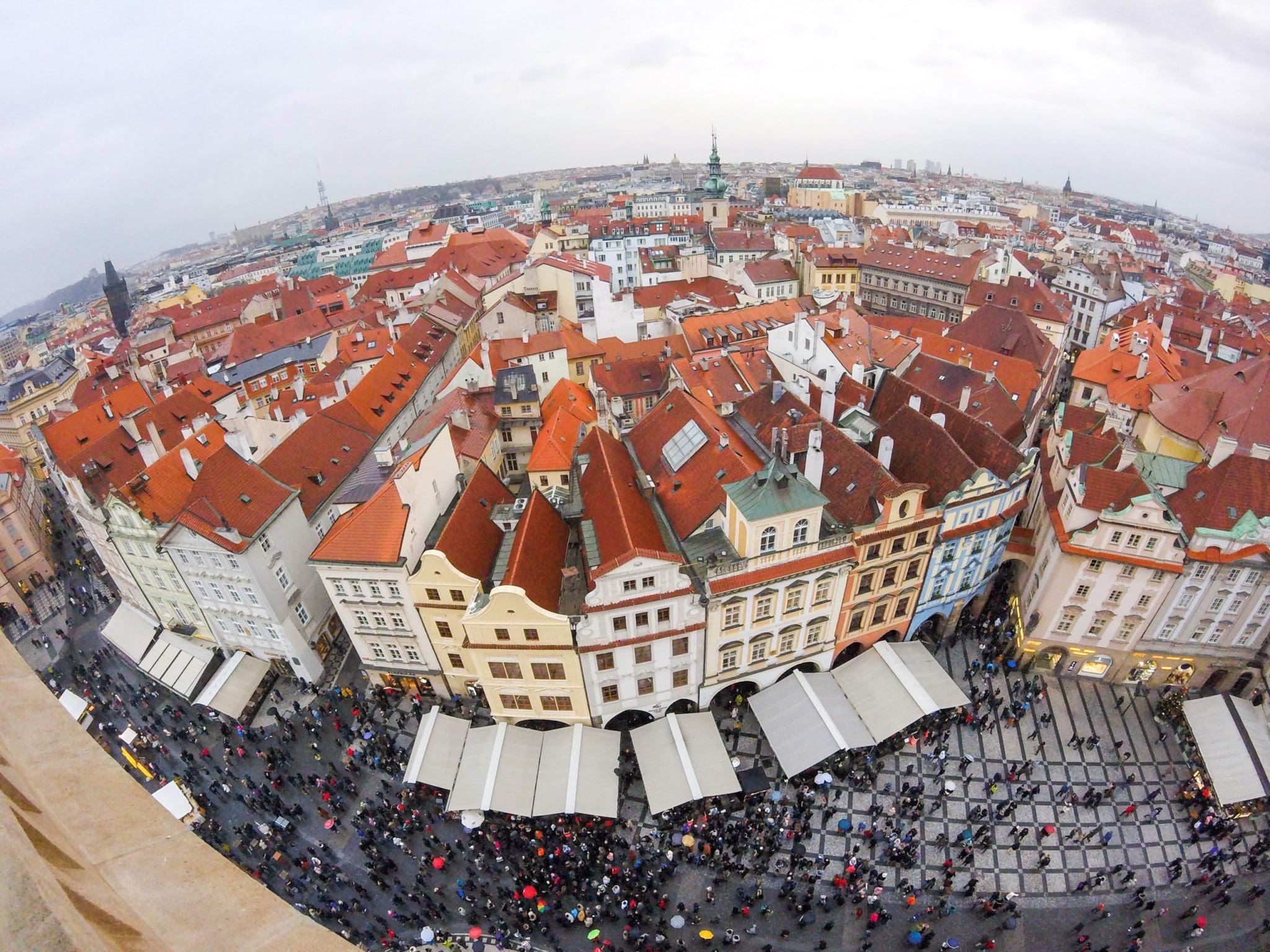 View from the Astronomical Clock in Prague