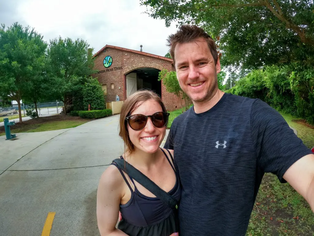 Posing on the Spanish Moss Trail