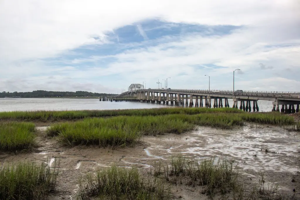 view of the bridge in Beaufort