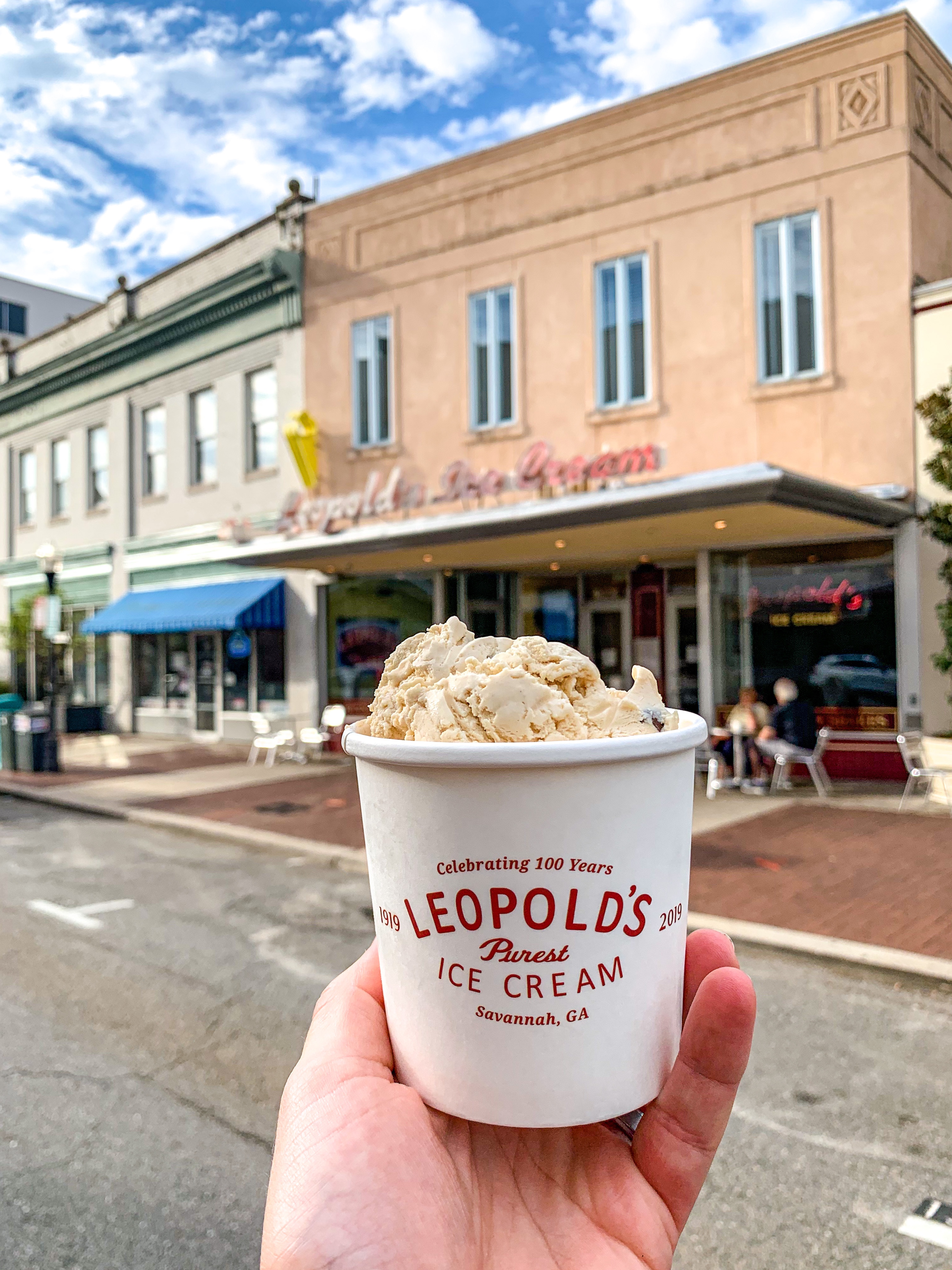 Ice cream from Leopold's in Savannah GA