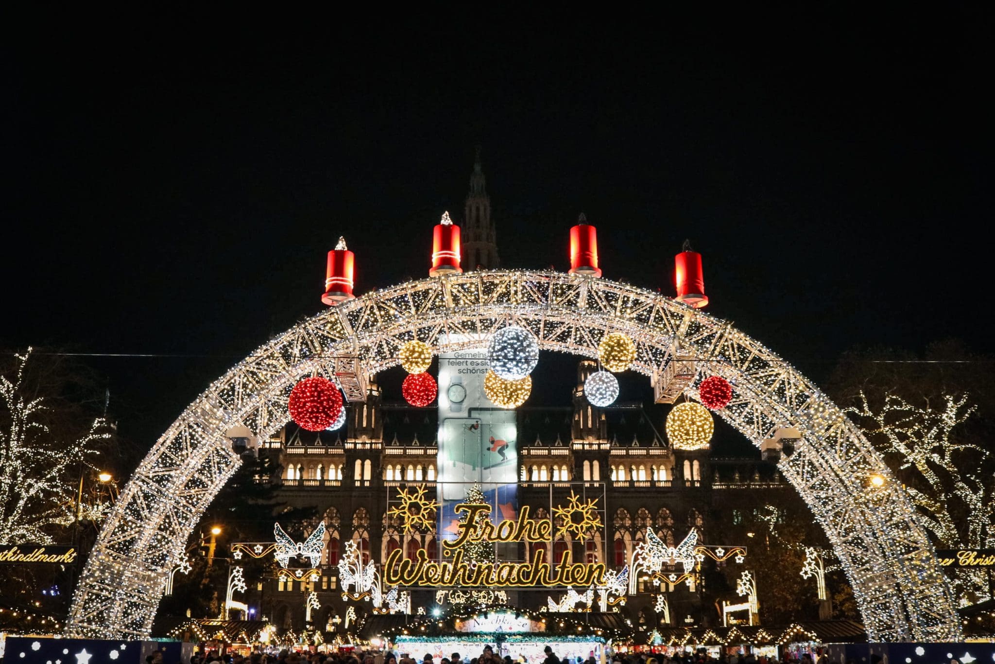 Photo of the Main market at the Christmas Market in Vienna