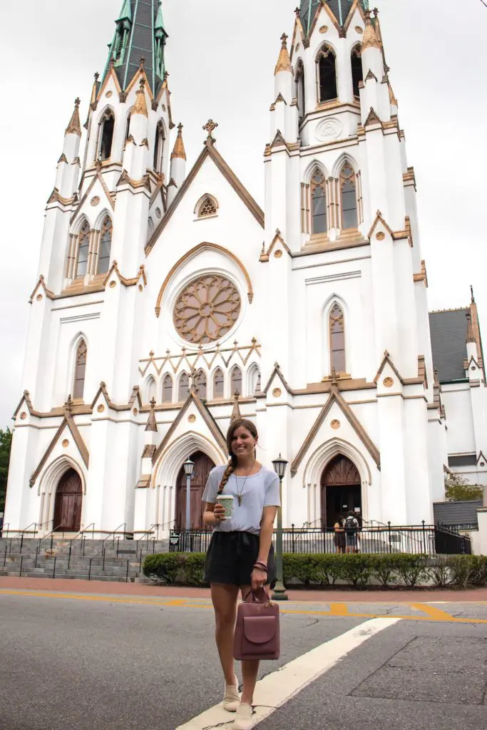 Posing in the streets of Savannah