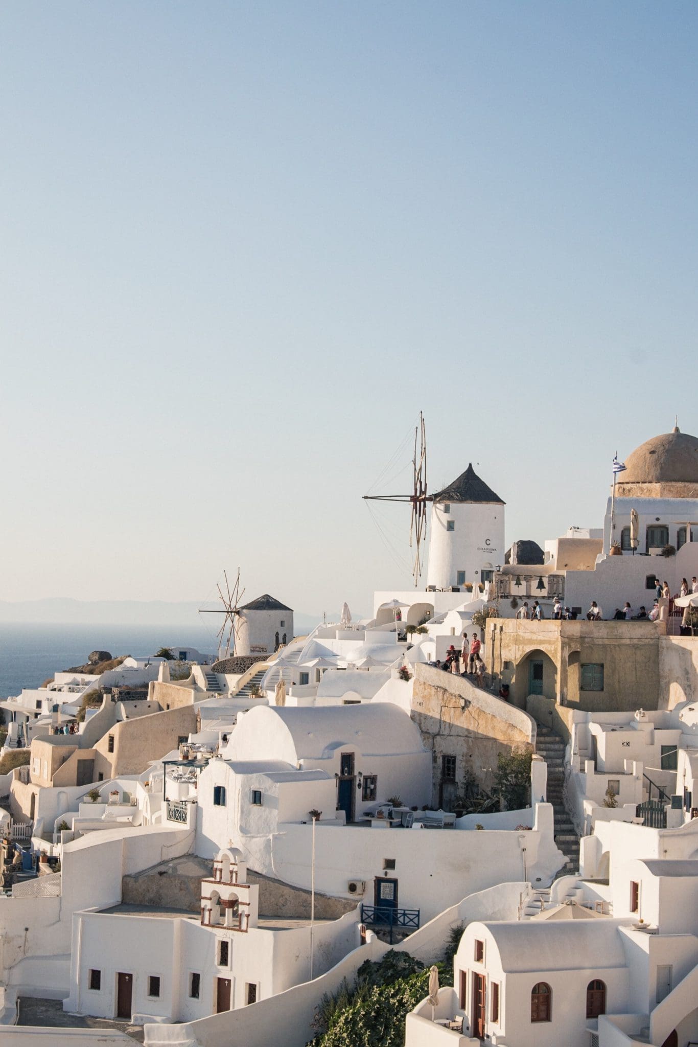 View of Oia, Santorini, Greece