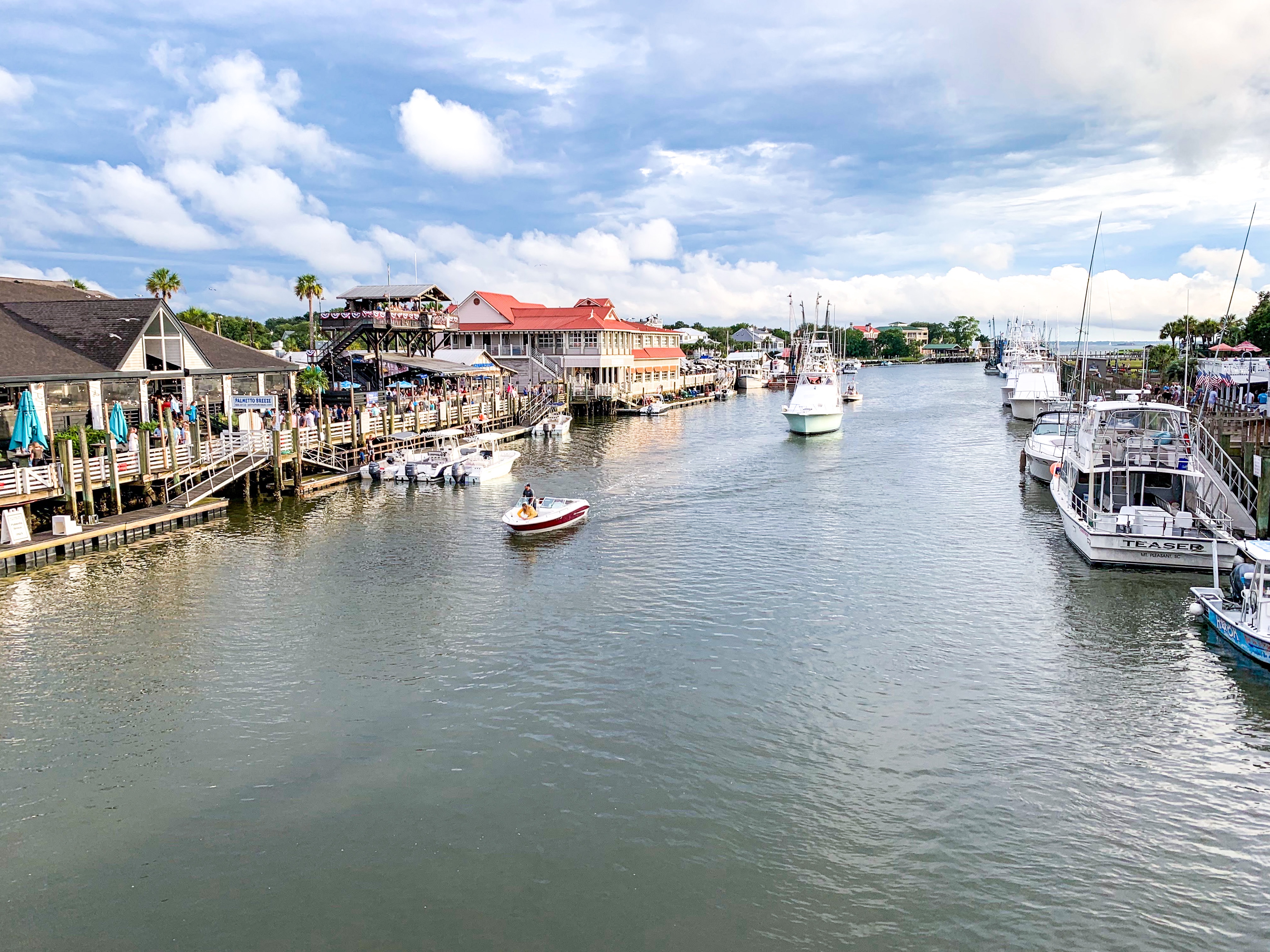 Panoramic shot overlooking Mount Pleasant, South Carolina