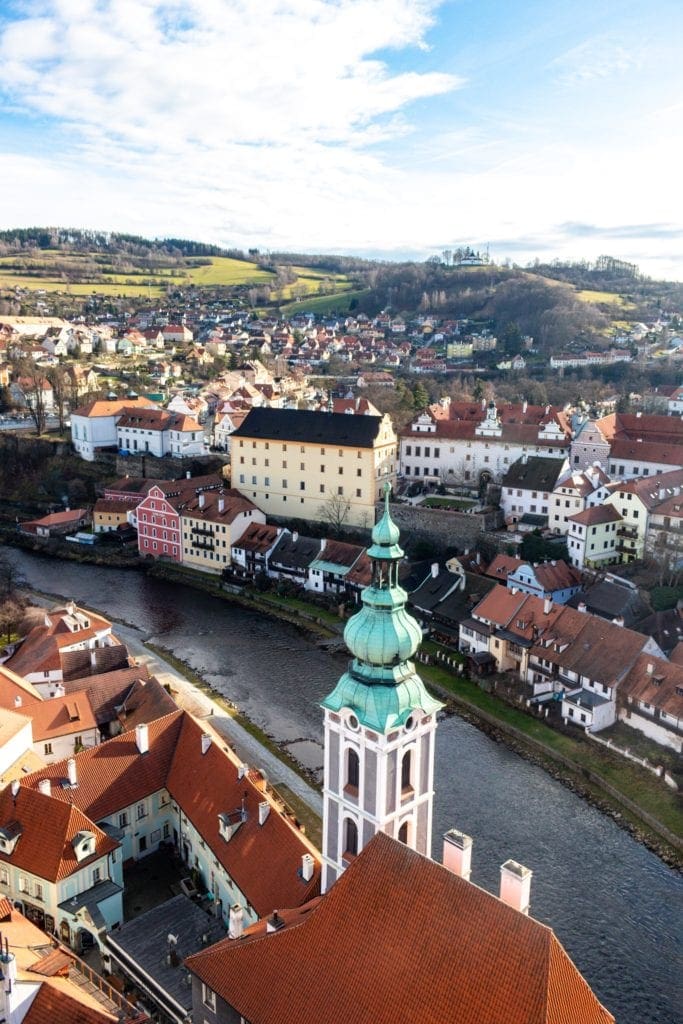 View from the Lookout Tower in Cesky Krumlov