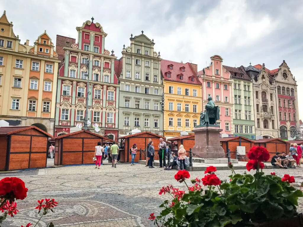 View of the Old Town in Wroclaw