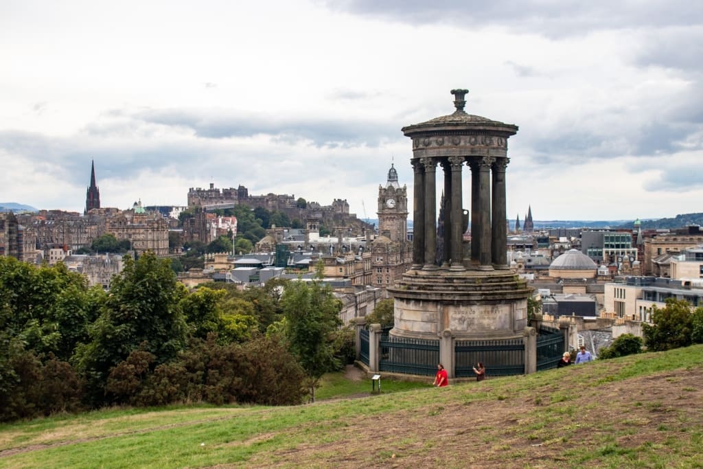 View from Calton Hill in Edinburgh, Scotland