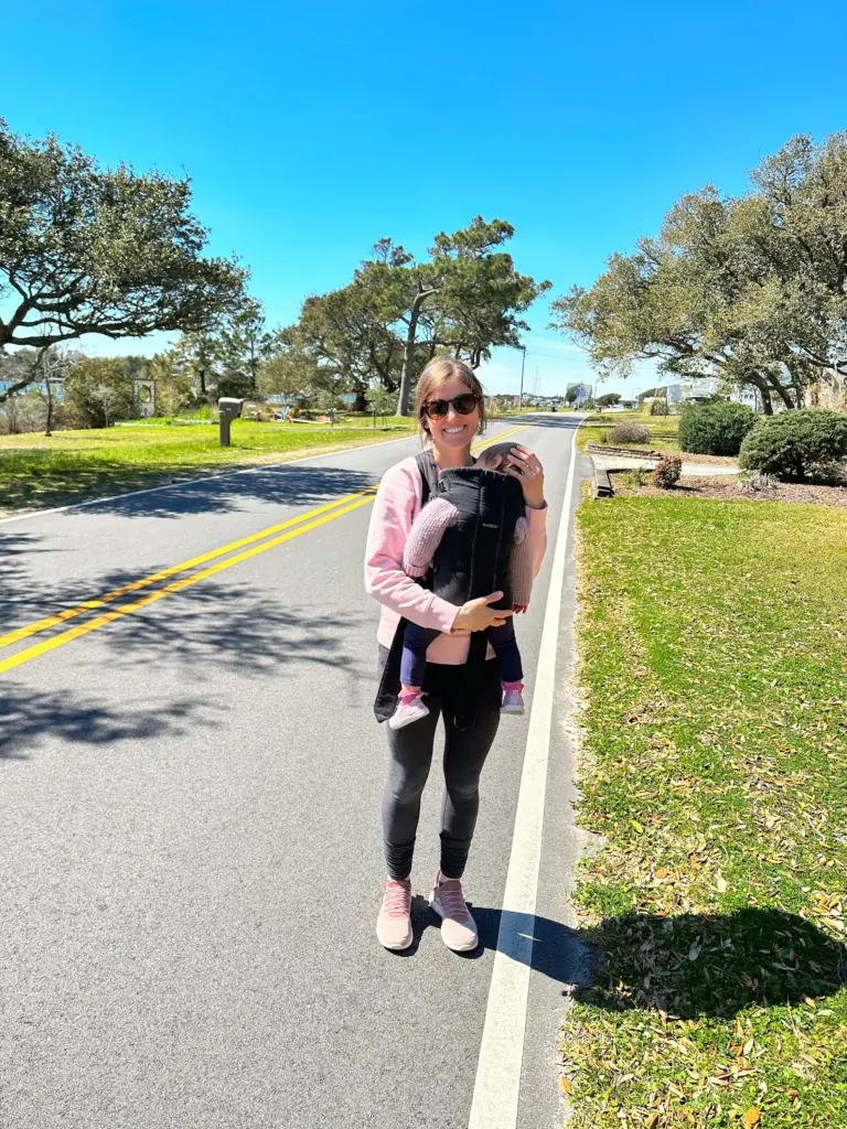 Posing along Front Street in Beaufort NC