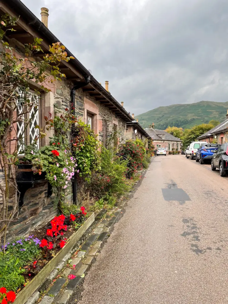 Streets of Luss on Loch Lomond, Scotland