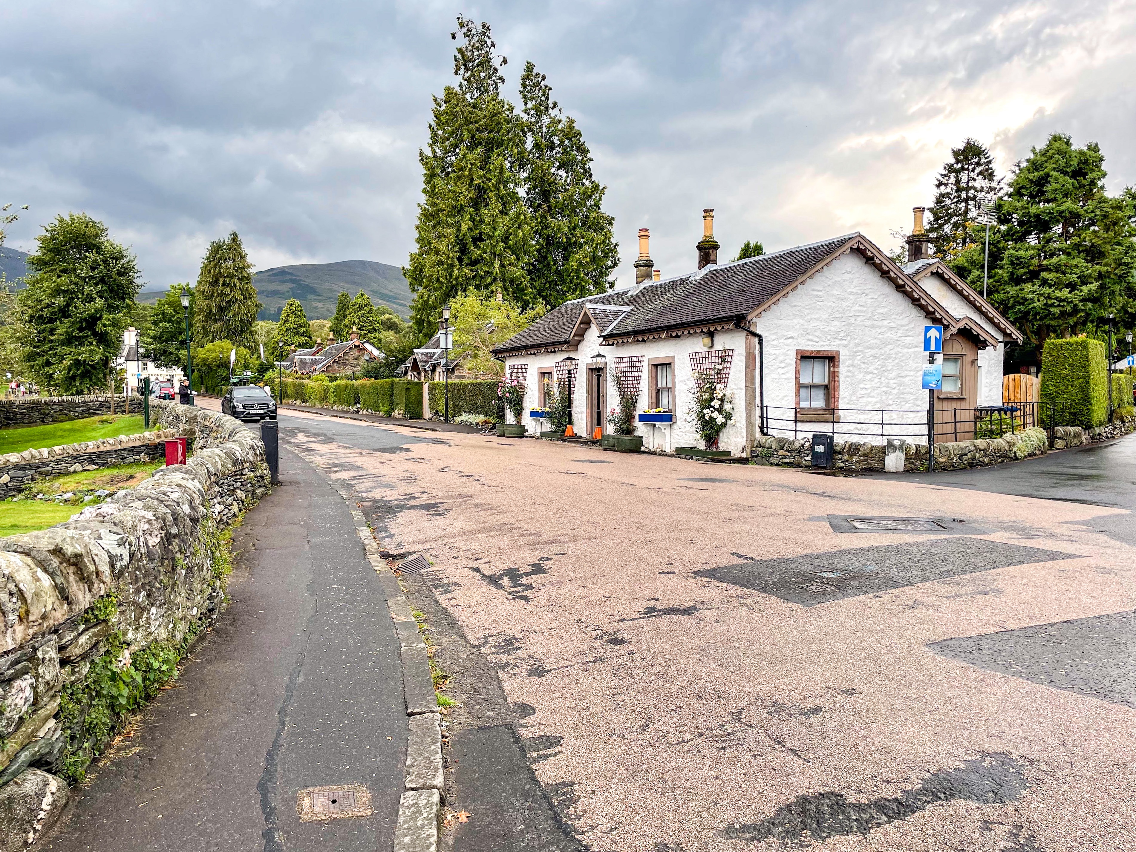 Scenic shot of the streets of Luss Scotland