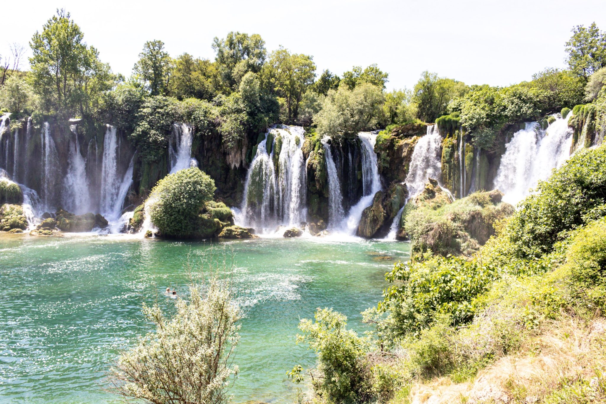 View of Kravice Waterfalls