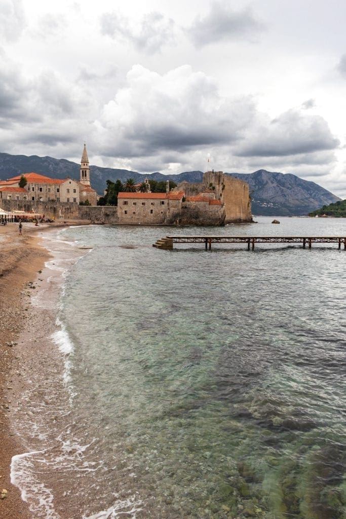 Photo overlooking Old Town Budva