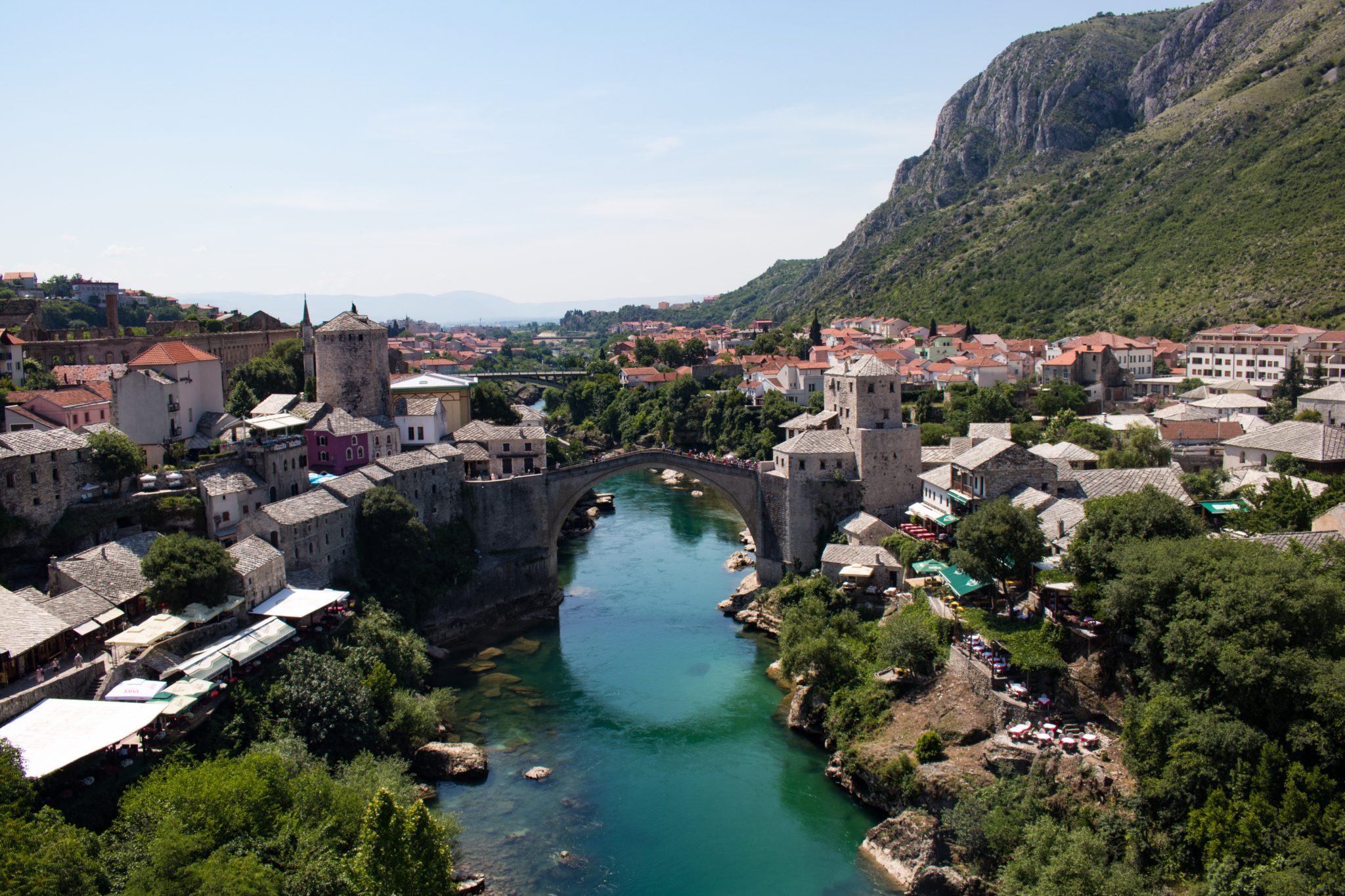 View of Stari Most in Mostar