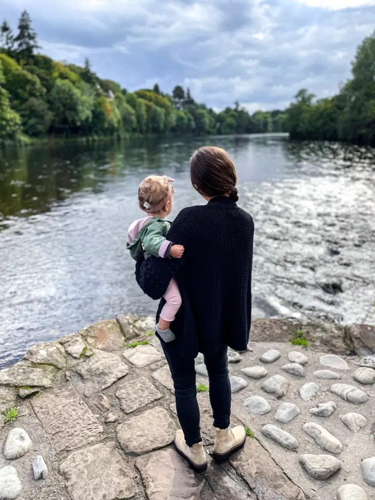 Enjoying the water in Inverness, Scotland