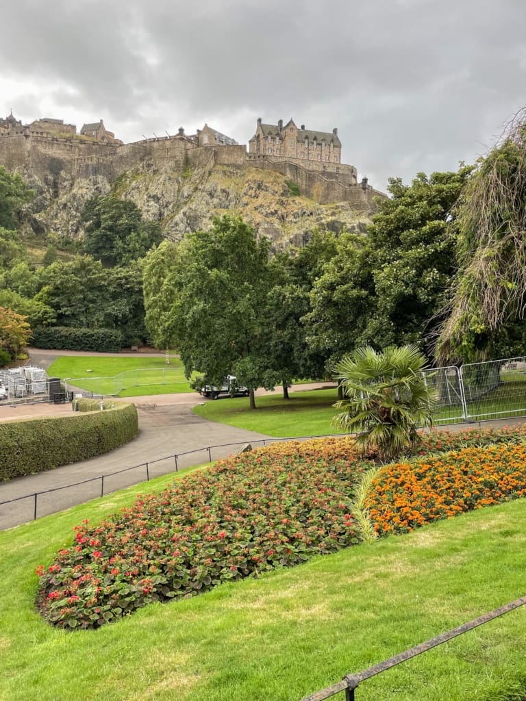 View of the Edinburgh Castle