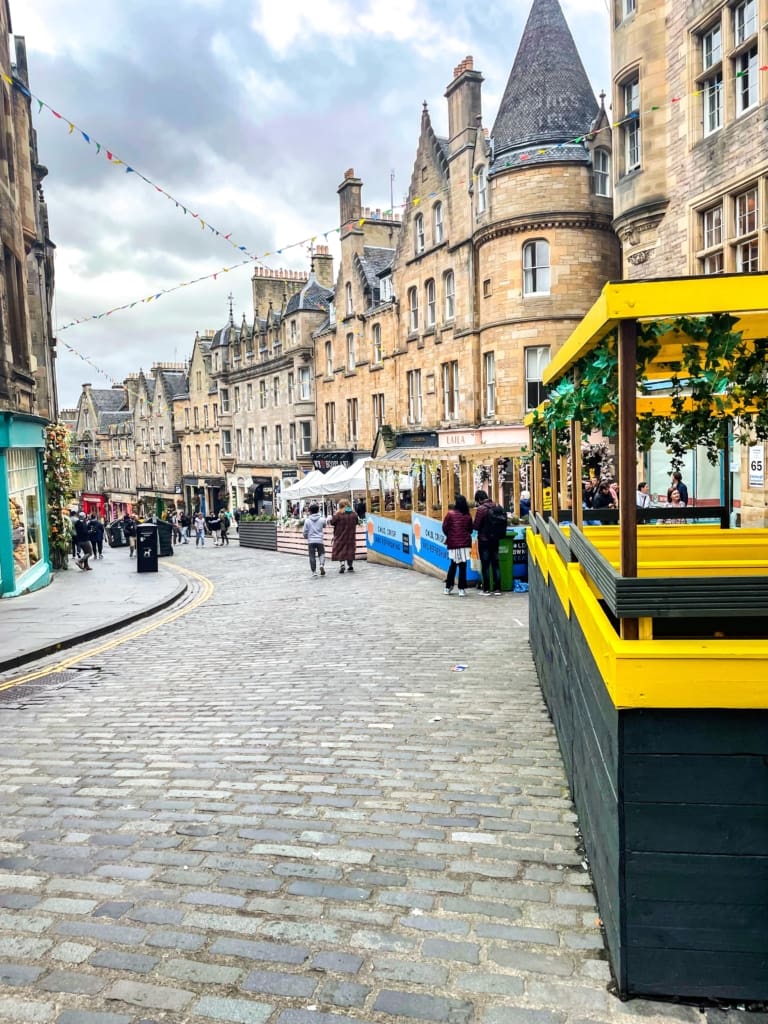 Old Town in Edinburgh, Scotland