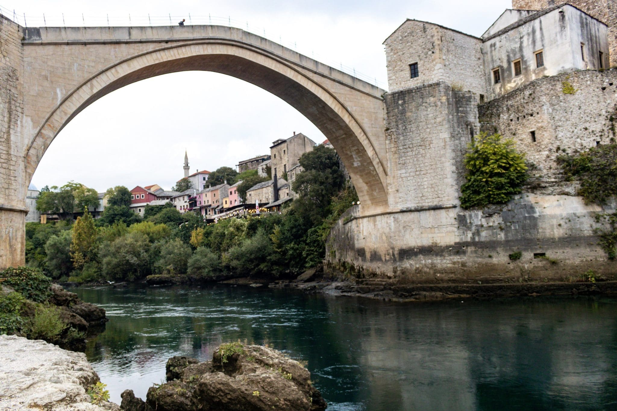 View of Stari Most in Mostar