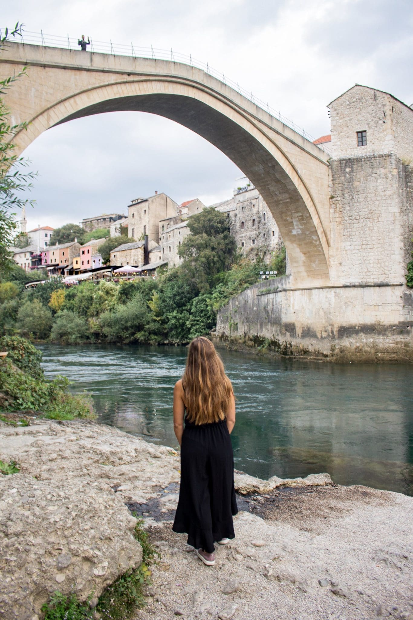 Admiring Stari Most in Mostar