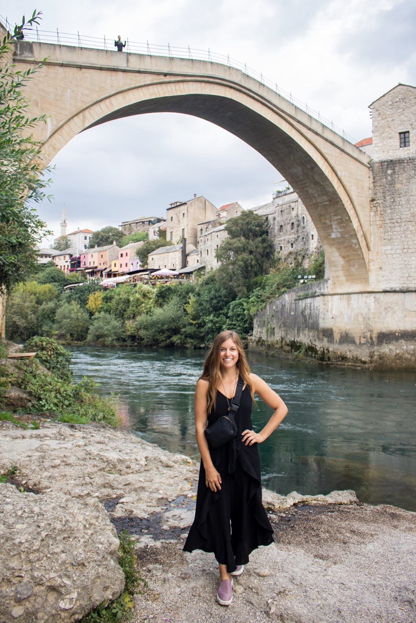 Posing in front of Stari Most