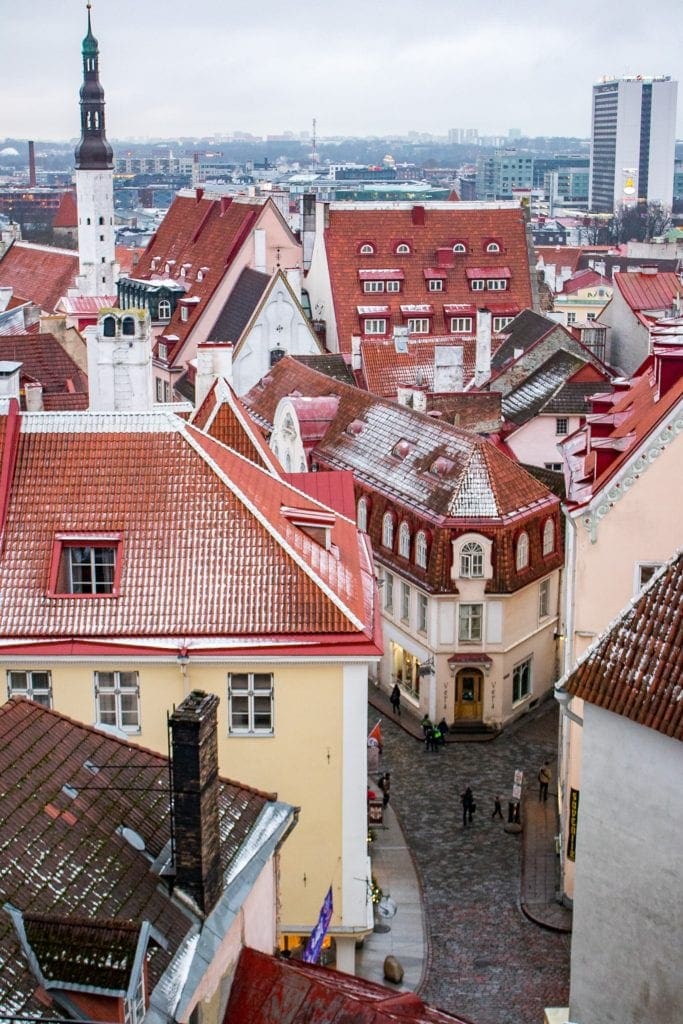 Photo of the streets of Tallinn