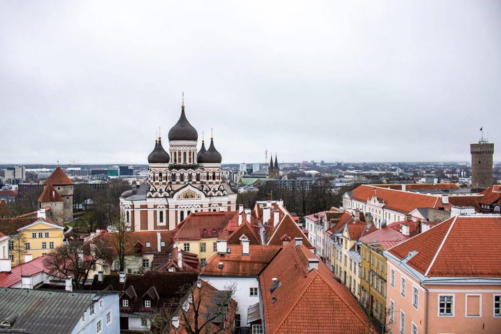 View of Tallinn from the Cathedral of Saint Mary